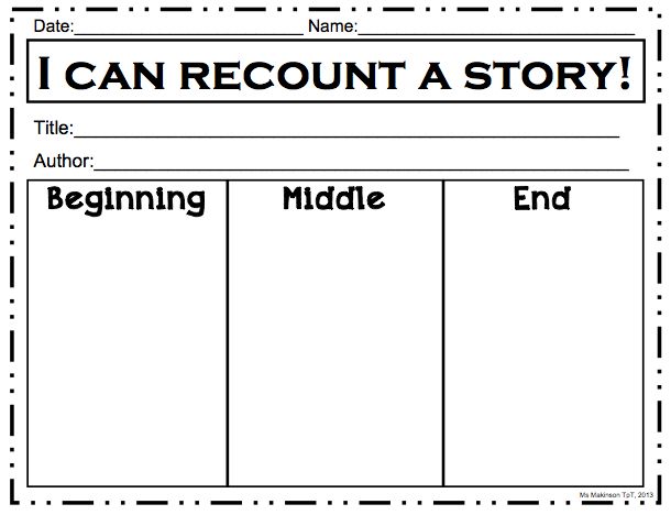 summary beginning middle end graphic organizer